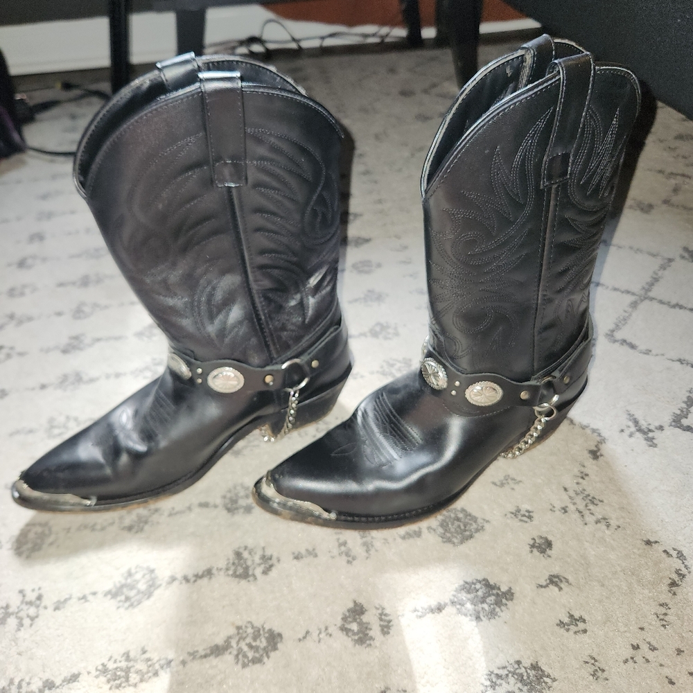 Laredo 10.5 D Mens Leather Boots - Picture 3 of 4